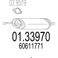 Silencieux avant MTS - 01.33970