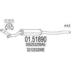 Silencieux avant MTS - 01.51890