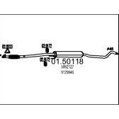 Silencieux Intermédiaire + Kit Pour OPEL CORSA D 1.0 2006 - BFC - Neuf - Garantie 2 Ans