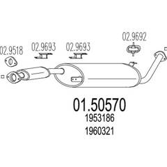 Silencieux intermédiaire MTS - 01.50570