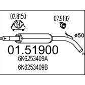 Silencieux intermédiaire MTS - 01.51900