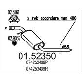 Silencieux intermédiaire MTS - 01.52350