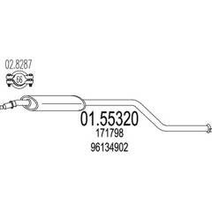 Silencieux intermédiaire MTS - 01.55320