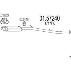 Silencieux intermédiaire MTS - 01.57240