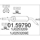Silencieux intermédiaire MTS - 01.59790