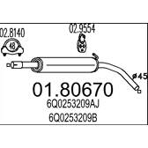 Silencieux intermédiaire MTS - 01.80670