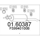 Silenziatore posteriore MTS - 01.60387