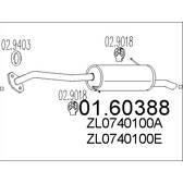 Silenziatore posteriore MTS - 01.60388