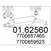 Silenziatore posteriore MTS - 01.62560