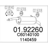 Silenziatore posteriore MTS - 01.92260