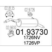 Silenziatore posteriore MTS - 01.93730