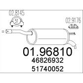 Silenziatore posteriore MTS - 01.96810
