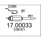 Sot-/partikelfilter, avgassystem MTS - 17.00033