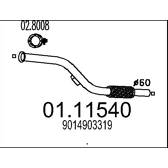Tubo de escape MTS - 01.11540