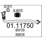Tubo de escape MTS - 01.11750