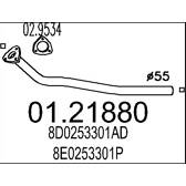 Tubo de escape MTS - 01.21880