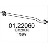 Tubo de escape MTS - 01.22060