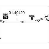 Tubo de escape MTS - 01.40420