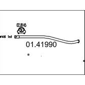 Tubo de escape MTS - 01.41990