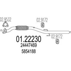 Tuyau d'échappement MTS - 01.22230