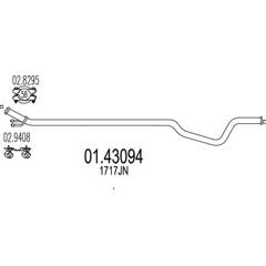 Tuyau d'échappement MTS - 01.43094