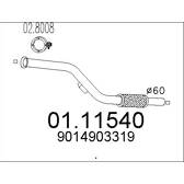 Tuyau échappement MTS - 01.11540