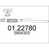 Tuyau échappement MTS - 01.22780