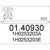 Tuyau échappement MTS - 01.40930