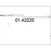 Tuyau échappement MTS - 01.42220