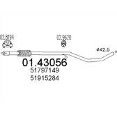 Tuyau échappement MTS - 01.43056