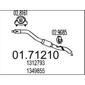 Tuyau échappement MTS - 01.71210