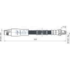 Flexible de frein NATIONAL - NBH6019