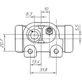 Wheel Brake Cylinder NATIONAL - NWC5096