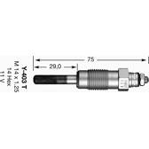Vorglühkerze NGK - 6140
