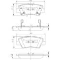 Bremsbelagsatz hinten NIPPARTS - N3610311