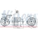Cabin suction fan NISSENS - 87599