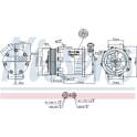 Compresor, aire acondicionado NISSENS - 890063