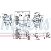 Compresseur climatisation NISSENS - 890064