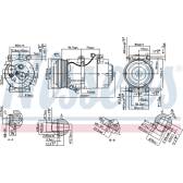 Compresseur climatisation NISSENS - 890090