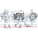 Compresseur climatisation NISSENS - 890143