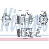 Compresseur climatisation NISSENS - 89020