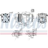 Compresseur climatisation NISSENS - 89032