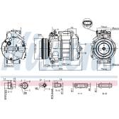 Compresseur climatisation NISSENS - 890329