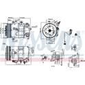 Compresseur climatisation NISSENS - 890375