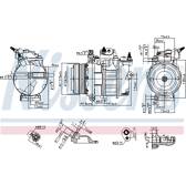 Compresseur climatisation NISSENS - 890419