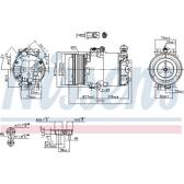 Compresseur climatisation NISSENS - 89042