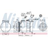 Compresseur climatisation NISSENS - 89045