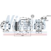 Compresseur climatisation NISSENS - 89047