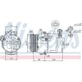 Compresseur climatisation NISSENS - 89050