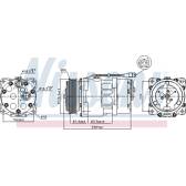 Compresseur climatisation NISSENS - 89055